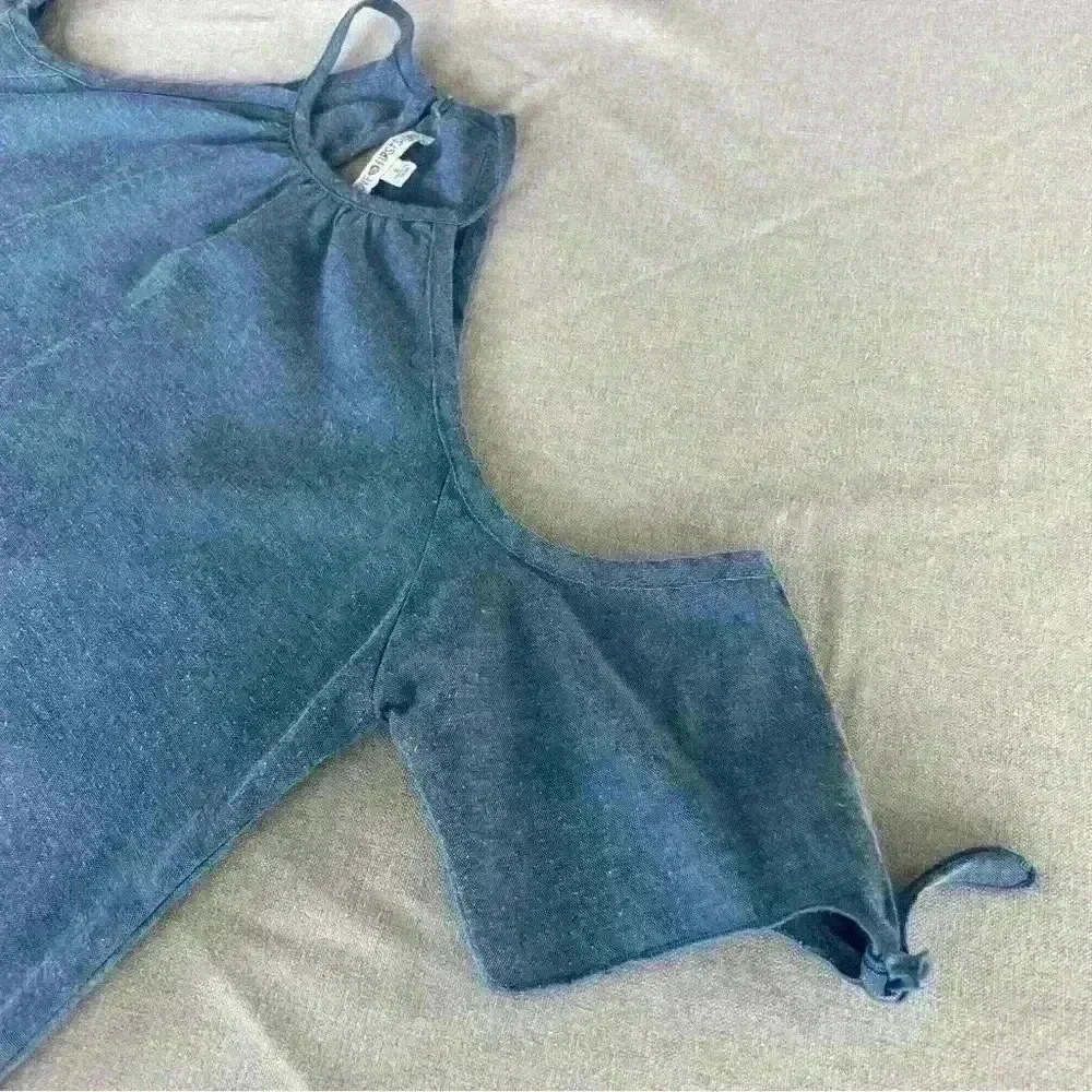 Love@FirstSight chambray cold shoulder blouse. - Picture 2 of 4